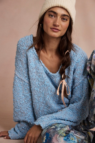 Firefly Pullover by Free People in Blue, Size: XS