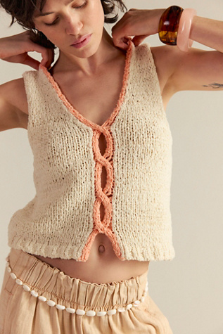 Sicily Shell Sweater at Free People in White, Size: S