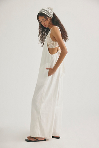 We The Free Freebird Jumpsuit at Free People in Pelican, Size: XS