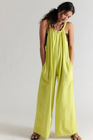 We The Free Freebird Jumpsuit at Free People in Yellow, Size: M