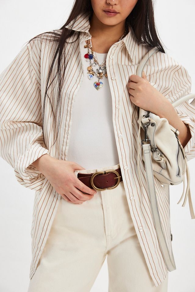 フリーピープル Free People Sabine Striped Articulated Shirt レディース シャツ トップス Oxford Sabine Striped Articulated Shirt | Free People