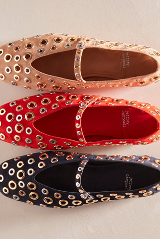 Italian Summer Mary Janes by Jeffrey Campbell at Free People in Orange Suede Combo, Size: US 8