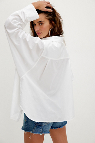 Женский топ Free People Sabine Articulated Button Down Top, цвет: Parchment — фото 4