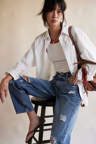 Женский топ Free People Sabine Articulated Button Down Top, цвет: Parchment — фото 7