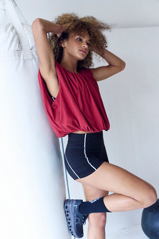 Bubble Trouble Tee by FP Movement at Free People, Rustic Red, M