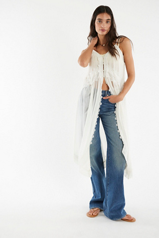 Женский топ Free People Snowbird Maxi, цвет: Слоновая кость — фото 5