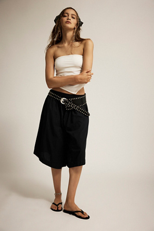 Lucca Culotte Shorts by free-est at Free People in Black, Size: XS