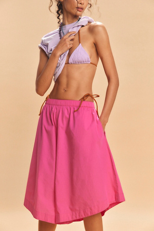 Lucca Culotte Shorts By free-est At Free People In Fuchsia Flame, Size: XS