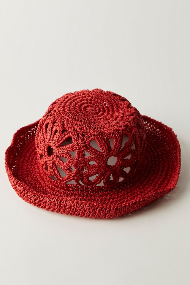 Cut-Out Daisy Straw Hat #1