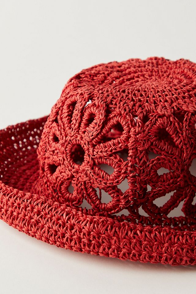 Cut-Out Daisy Straw Hat #2