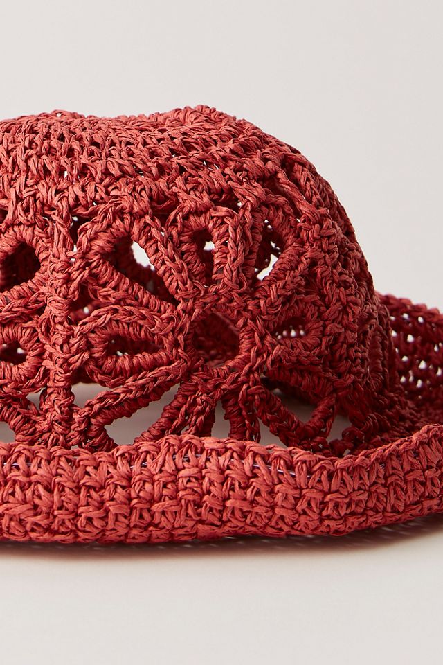 Cut-Out Daisy Straw Hat #3