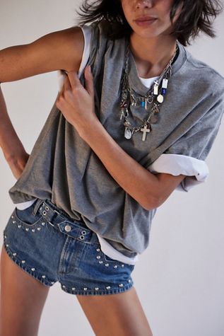 We The Free The Cool Kid Denim Micro Shorts