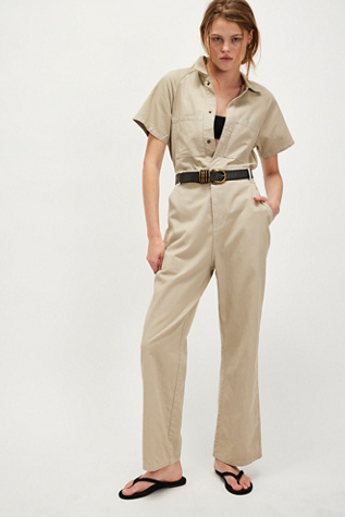 THRILLS Trade Coverall at Free People in Tan, Size: US 4