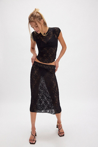Ready To Go Bodycon Half-Slip by Intimately at Free People in Black, Size: XL