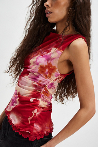 Ash Printed Knit Top par Free People en Combo Argile, pour femme