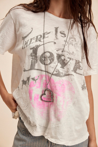 Magnolia Pearl Love In My Heart Tee At Free People In White