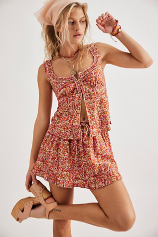 Ellia Printed Set At Free People In Spring Blossom Combo, Size: Small