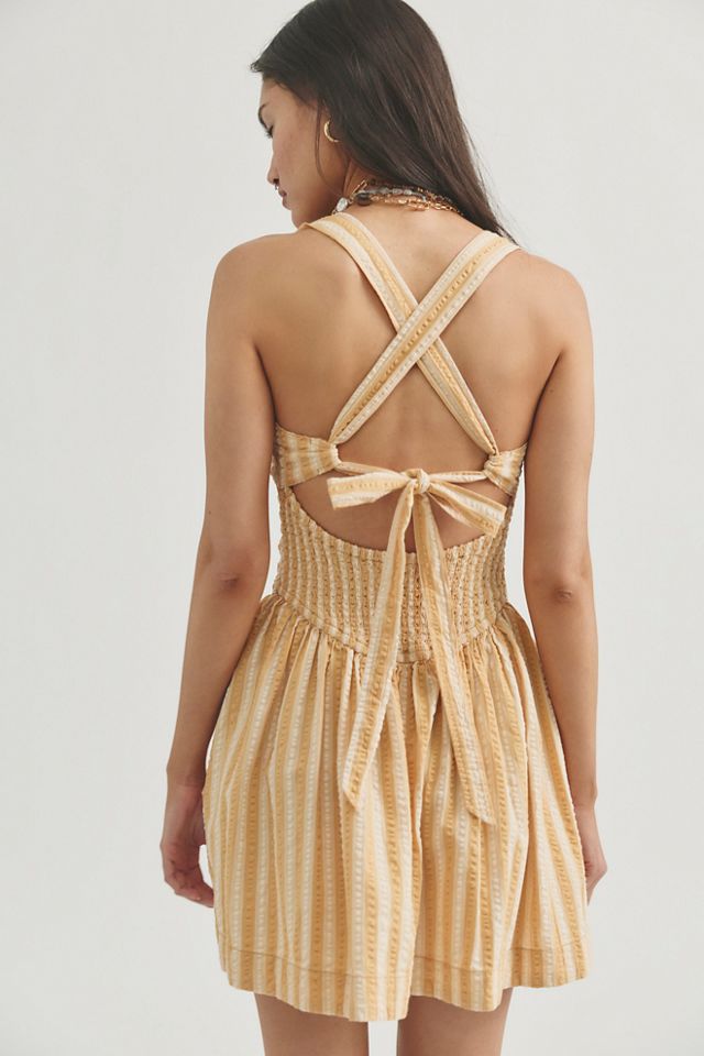 Free People Laurel Plaid Mini Dress - Women's Neutral Combo, XS