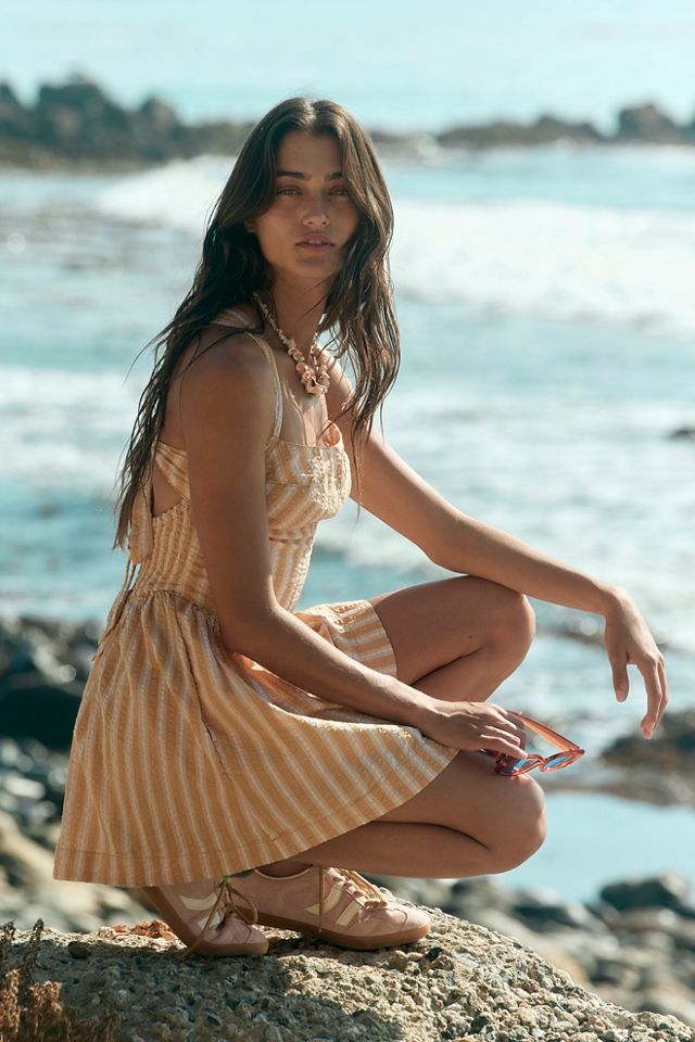 free people brown plaid dress Free People By the Way Plaid Mini Dress main image 1