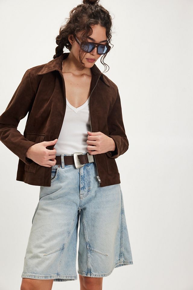 Suede Skirt Set #2