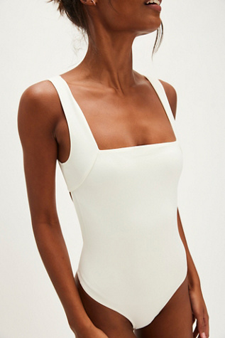 Wild Card Bodysuit by Intimately at Free People in Ivory, Size: Medium