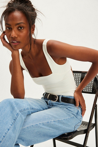 Wild Card Bodysuit by Intimately at Free People in Ivory, Size: Medium