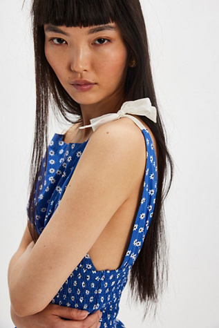 Monica Smocked Top by Free People in Blue, Size: S