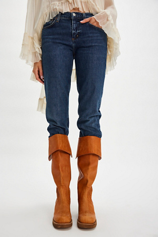 Starr Foldover Equestrian Boots by Jeffrey Campbell at Free People in Tan, Size: US 9.5