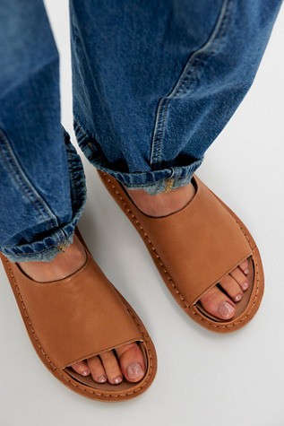 VIBAe Saint Tropez Slide Sandals at Free People in Tan, Size: EU 40