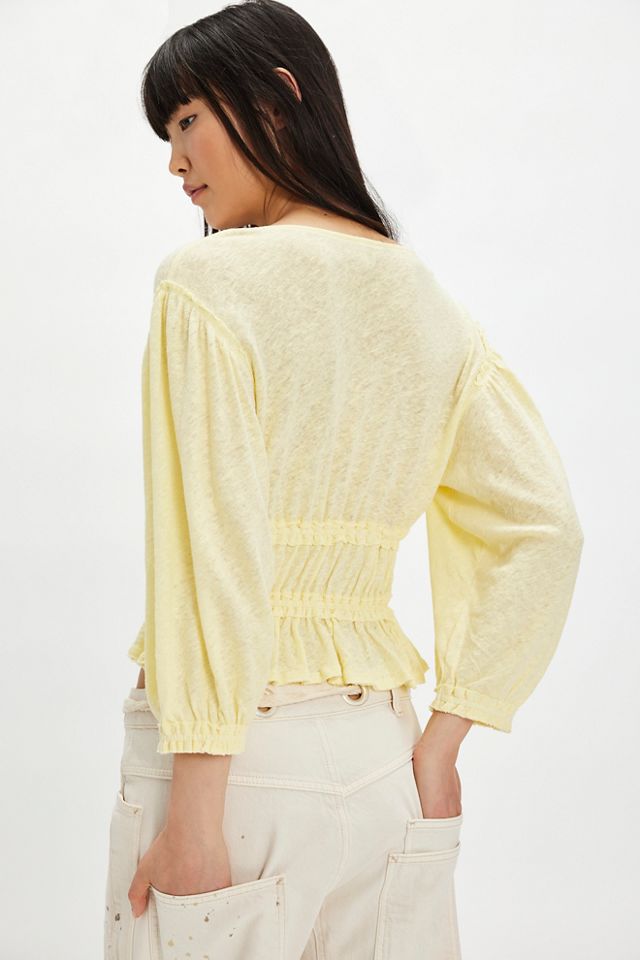 フリーピープル Free People Lets Go Blouse レディース シャツ トップス Summertime Lemonade Let's Go Blouse | Free People