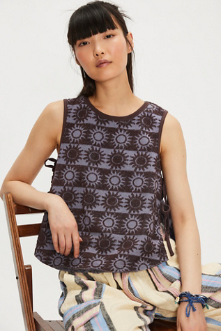 Towel Terry Top by Free People in Blue, Size: XL