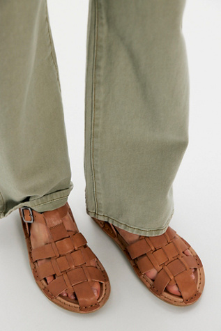 VIBAe Capri Fisherman Flats at Free People in Tan, Size: EU 38