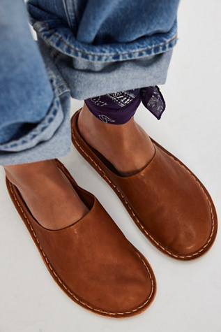 Roma Mules by VIBAe at Free People in Brown, Size: EU 41