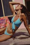 free-est Lurex Sydney Crop Bikini Top