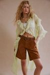 We The Free Dylan Vegan Suede Long Shorts