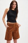 We The Free Dylan Vegan Suede Long Shorts