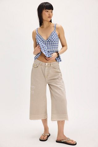 OneTeaspoon Long Length Denim Shorts