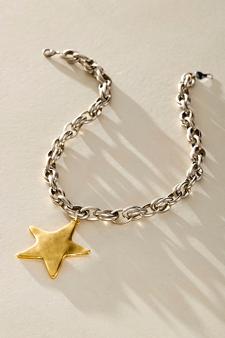 Bracha Star Shine Necklace at Free People in Gold