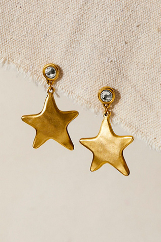 Bracha Star Shine Earrings at Free People in Gold