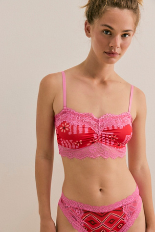 Spell Libertine Bandeau Bra at Free People in Pink, Size: S