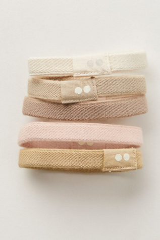Kooshoo Flat Hairties, 5 Pack at Free People in Tan