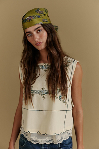 Garden Wall Top at Free People in Cloud Cream, Size: Medium