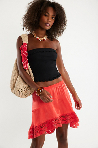 Midnight Muse Half Slip by Intimately at Free People in Poppy, Size: Small