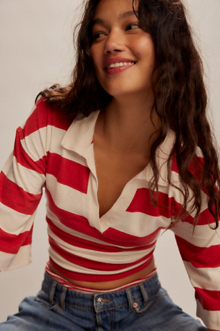 Slater Top by free-est at Free People in Red, Size: M