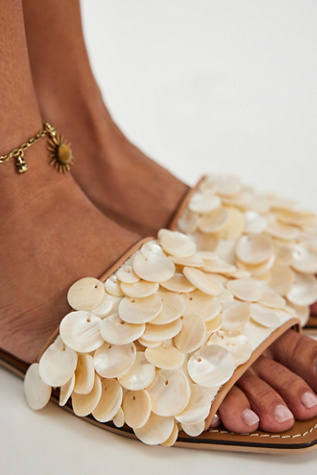 Waverly Shell Sandals by Coconuts by Matisse at Free People in Tan, Size: US 9