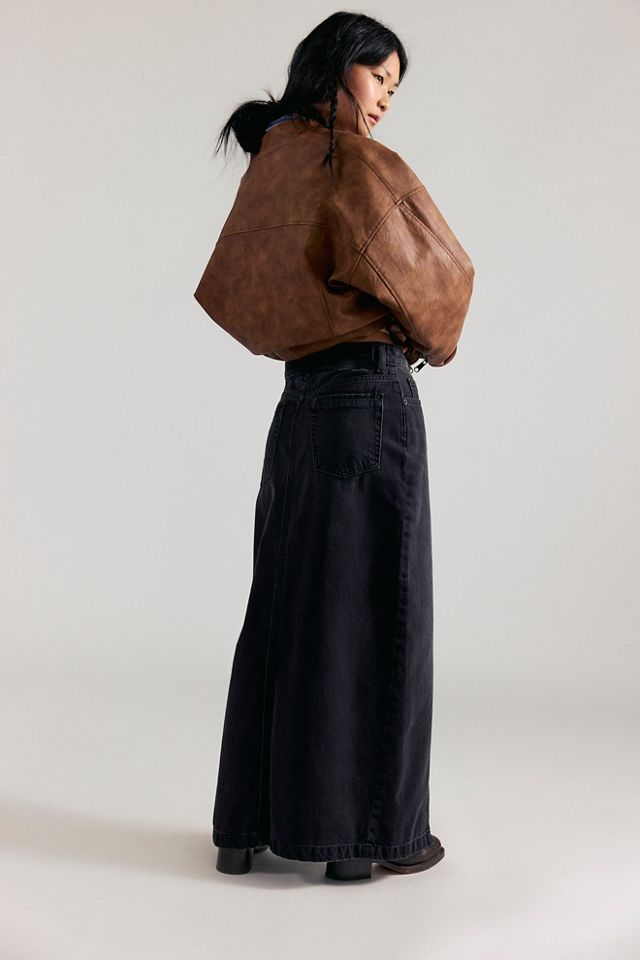Jupe longue en denim We The Free Nothing Better #2