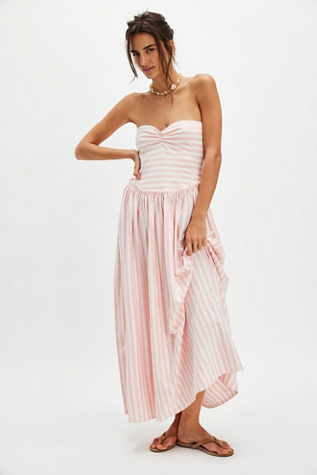 Hello Lovely Striped Midi Dress