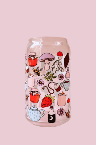 Golden Hour Designs Cottagecore Glass Cup at Free People