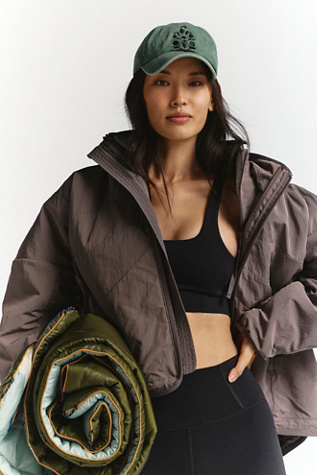 Peace Out Outer Shell Jacket by FP Movement at Free People in Gunmetal, Size: Medium