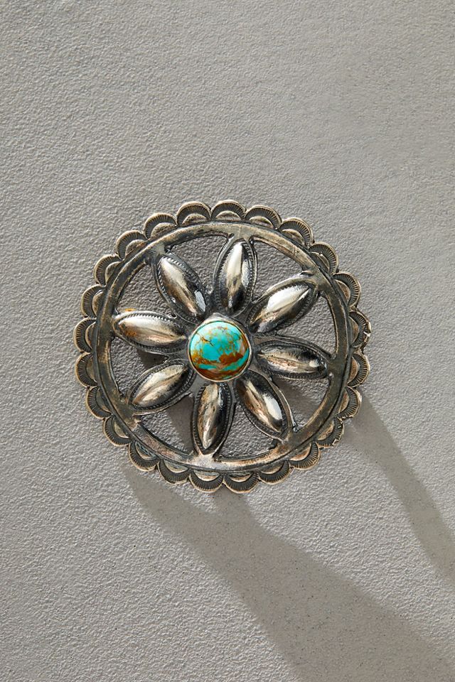 Broken Arrow Cactus Flower Brooch #1